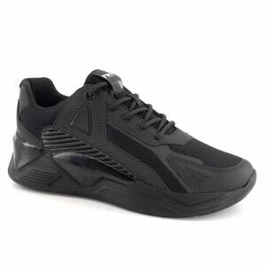 NEW FERRATO men's sporty sneakers in black